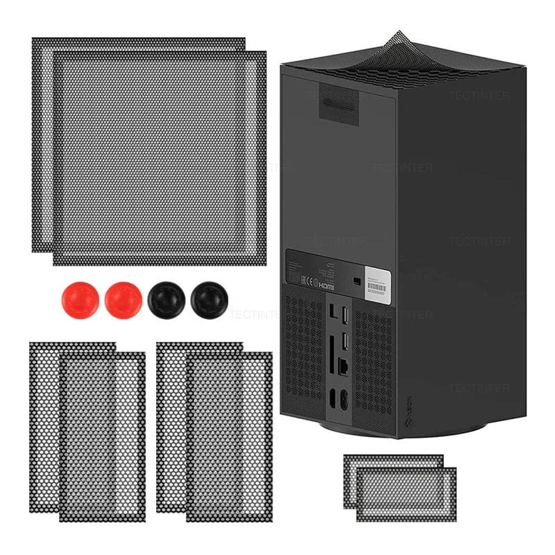 Anti Dust Filter Cover For Xbox Series X Console Cooling Fan Dustproof Cover Thumbstick Grip Caps For Xbox Series X Accessories