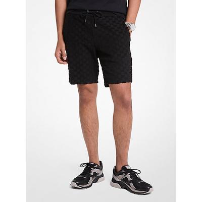 Michael Kors Logo Jacquard Terry Shorts Black M