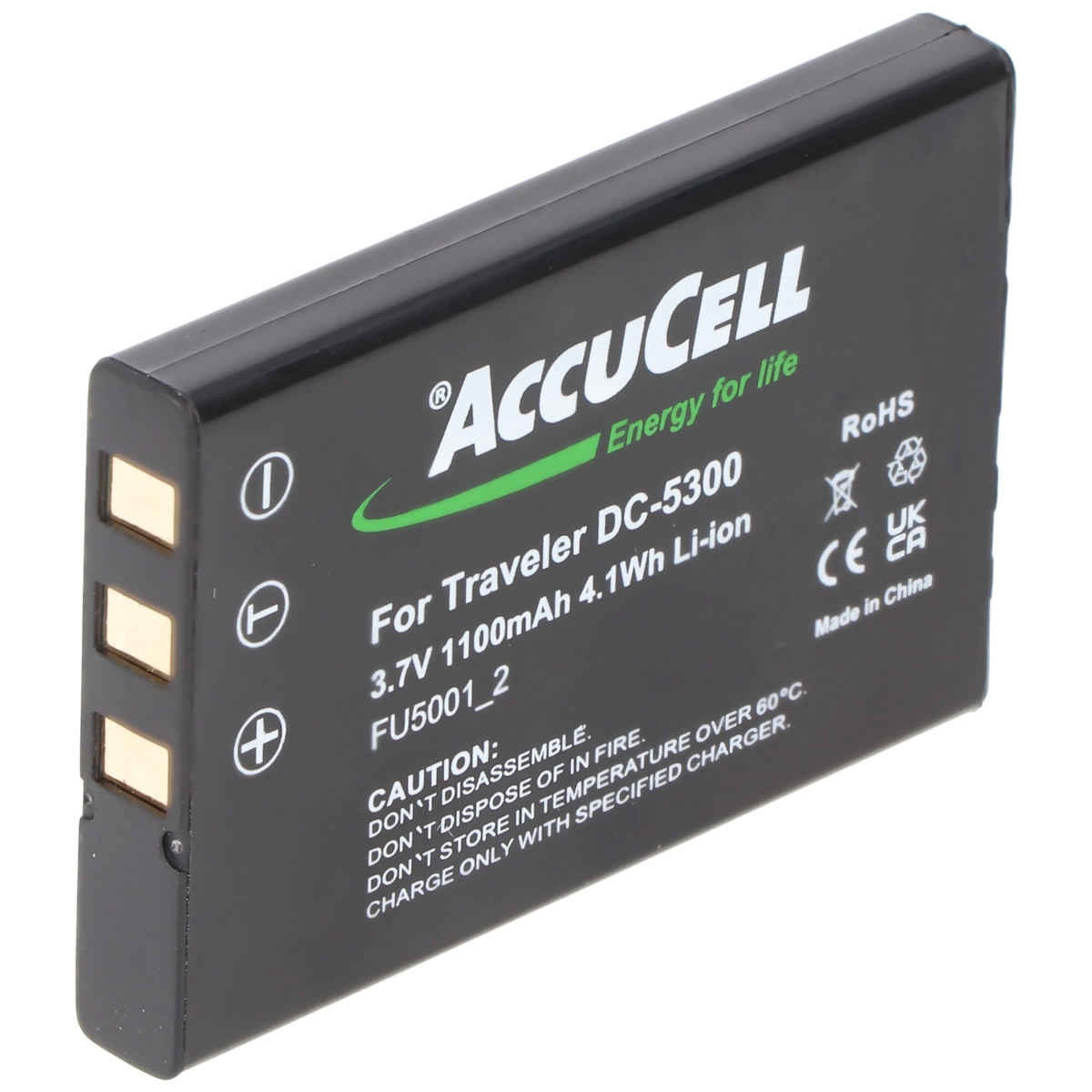 AccuCell Akku passend für Akku Somikon DV-920.HD Akku Image