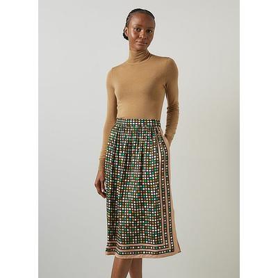 Allie Camel Roll Neck Knitted Top, Camel