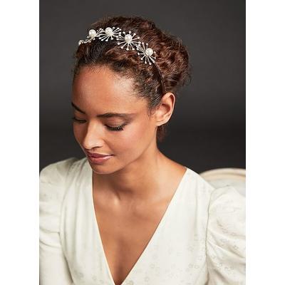 Bethany Pearl and Crystal Star Headband, Silver