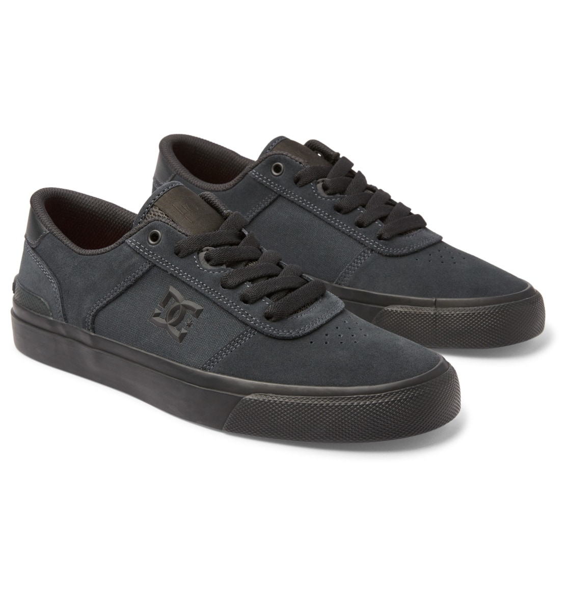 Skateschuh DC SHOES "Teknic S", Herren, Gr. 9(42), grau (grau, schwarz, grau), Obermaterial: Leder [Kuh] / Futter: Textil / Außensohle: Gummi, Schuhe