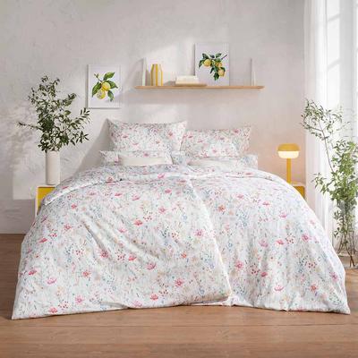 Bettwäsche ESTELLA "Celeste", pink, B/L: 155cm x 200cm, 2 St., Mako-Satin, B/L: 80cm x 80cm & 40cm x 80cm, Mako-Satin, Obermaterial: 100% Baumwolle, Bettwäsche Image