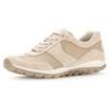 Keilsneaker GABOR ROLLINGSOFT, Damen, Gr. 36, beige, Textil, Veloursleder, sportlich, Schuhe, Freizeitschuh, Halbschuh, Schnürschuh mit OPTIFIT-Wechselfußbett