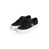 Plateausneaker CALVIN KLEIN JEANS "VULC FLATFORM LOW CV MG", Damen, Gr. 37, schwarz-weiß (schwarz, weiß), Textil, sportlich, Schuhe, Schnürschuh, Freizeitschuh, Halbschuh mit seitlichem Logo