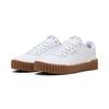 Sneaker PUMA "CARINA 3.0", Gr. 41, puma weiß, puma gold, gum, Leder, unifarben, sportlich, Schuhe