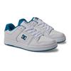 Sneaker DC SHOES "Manteca 4", Gr. 8,5(40), weiß (weiß, blau), 53.02% Leder, 46.98% Synthetikmaterial, Schuhe