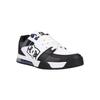 Sneaker DC SHOES "Versatile", Gr. 10(43), weiß, schwarz, blau, 50.71% Leder, 37.83% Synthetikmaterial, 11.46% Polyester, Schuhe