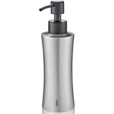 Spülmittelspender GEFU "SWIFT", silber (silberfarben), B:7,3cm H:18,4cm L:5,6cm, Edelstahl, Kunststoff, Dosierspender, perfekte Ergänzung zum Spülbeckenorganizer SMARTLINE, 230 ml Image