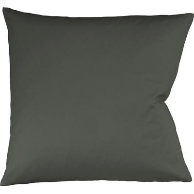 Kissenbezüge FLEURESSE "Colours", grau (anthrazit), B:40cm L:40cm, Interlock-Jersey, Obermaterial: 100% Baumwolle, Kissenbezüge, edler, bügelfreier Interlock-Jersey aus 100% Baumwolle Image