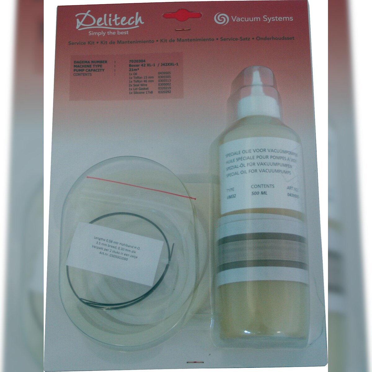 Henkelman Service-Satz für Vakuummaschine Jumbo 42 XL und 42 XXL Delitech Image