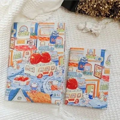 A5 A6 Rabbit Town Book Cover Planner Case Cover Protective Shell Journal Cover Protector Office Stationery Supplies