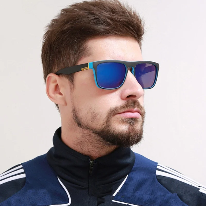 3-teilige polarisierte Sonnenbrille für Herren und Damen, quadratische Sonnenbrille für Herren, UV400-Brille Image