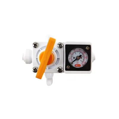 KegLand Duotight Inline In Line Regulator - With Integrated Gauge for Water/Gas - 6.35mm (1/4" Push In)