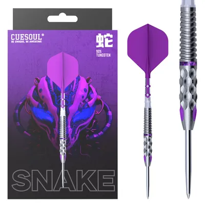 Cuesoul Chinese Zodiac 'Snake'21/23g Stahls pitze Wolfram Dart Set mit titan beschichtetem und integriertem Rost T19 Flug Image
