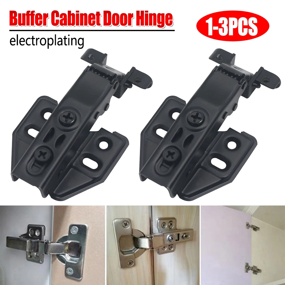 1-3 Stück Aluminium rahmen Glastür scharnier Schrank Schrank tür Hydraulik scharniere Dämpfer puffer Silent Scharnier Möbel beschläge