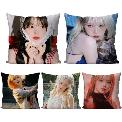1pc Koreanische Sänger IU Kissen Fall Quadrat Kissen Schlafzimmer Sofa Freizeit Komfort Kissen Auto Image
