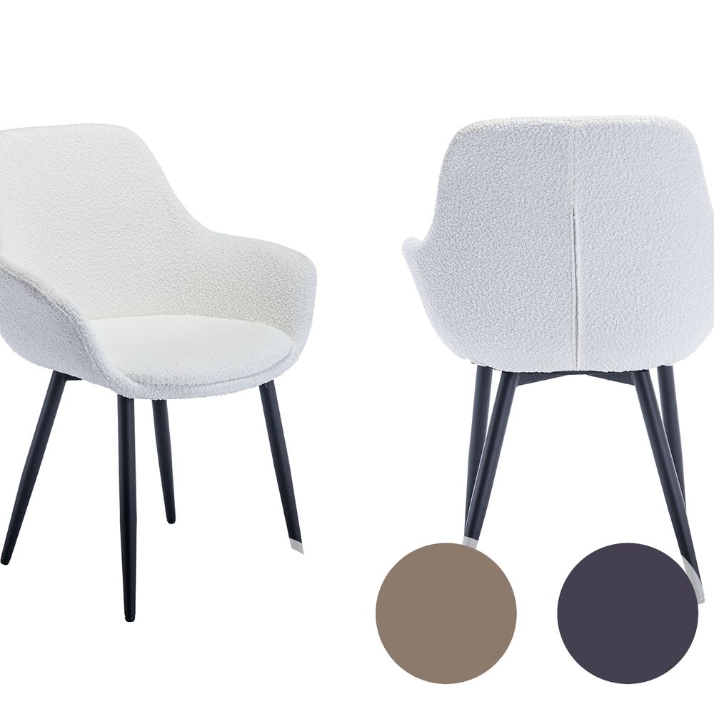 SalesFever »Bailey« Armlehnstuhl 2er-Set anthrazit Image