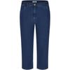 7/8-Hose KJBRAND "Betty", Damen, Gr. 44, N-Gr, blau (denim stoned), Denim/Jeans, Obermaterial: 71% Baumwolle, 25% Polyester, 4% Elasthan, unifarben, casual, regular fit 7/8-Länge, Hosen, in großen Größen