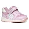 Lauflernschuh GEOX "B RISHON GIRL", Kinder, Gr. 23, rosa, Synthetik, Mesh, modisch, Schuhe, Klettschuh, Mädchenschuh mit feinem Glitzer und Schmetterlings Motiv