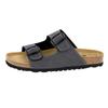 Pantolette LICO "Pantolette Bioline Man Soft", Gr. 43, grau, Synthetik, Schuhe