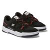 Sneaker DC SHOES "Construct", Gr. 6(38), schwarz, hot coral, 54.6% Leder, 20.9% Synthetikmaterial, 25.5% Polyester, Schuhe