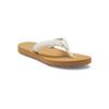 Zehentrenner ROXY "Porto", Gr. 6(36), beige (natural), Obermaterial: 90% Baumwolle, 10% Polyester / Futter: 100% TPR, Schuhe