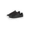 Sneaker TOMMY HILFIGER "ICON COURT PINPERF LTH", Herren, Gr. 45, schwarz, Nappaleder, sportlich, Schuhe, Freizeitschuh, Halbschuh, Schnürer mit weich gepolstertem Schaftrand