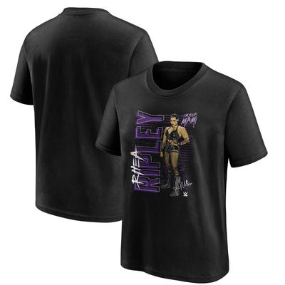 WWE Rhea Ripley Vertical T-Shirt - Schwarz - Jugendliche Image