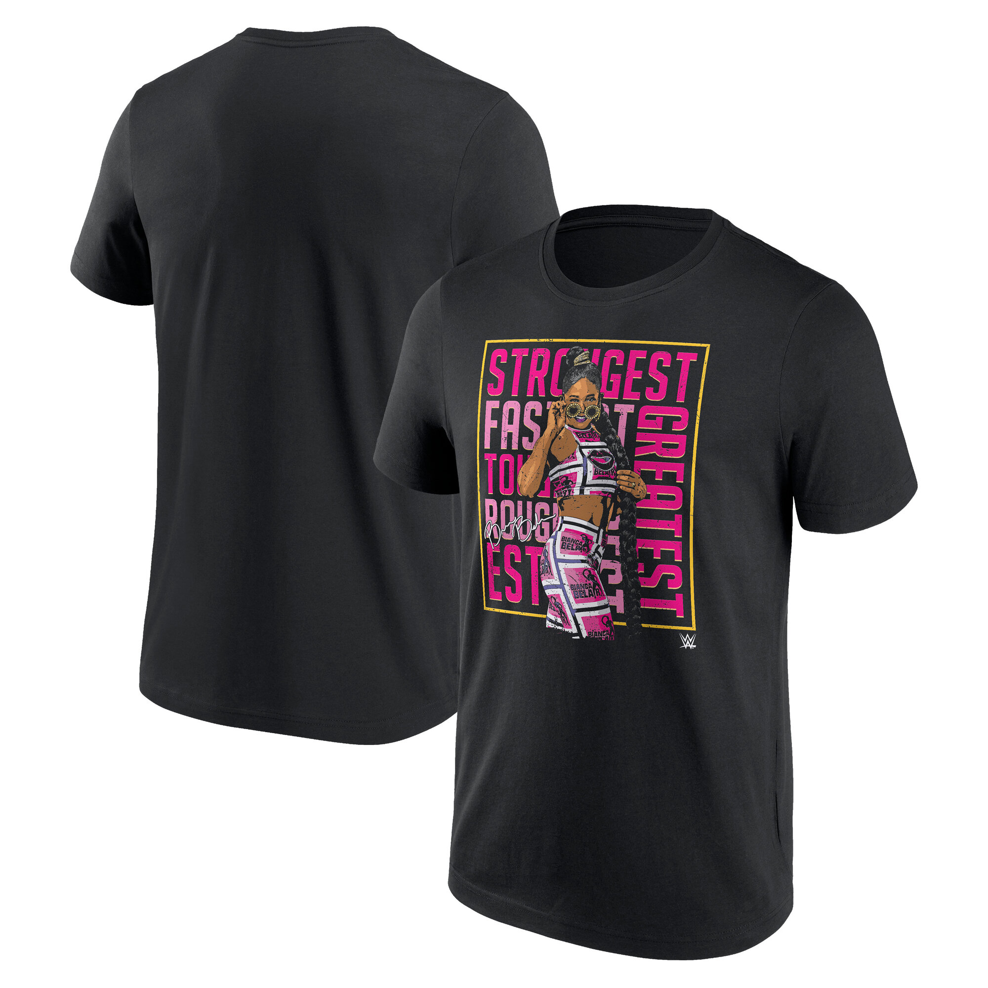 WWE Bianca Belair Greatest Pose T-Shirt - Schwarz - Herren Image