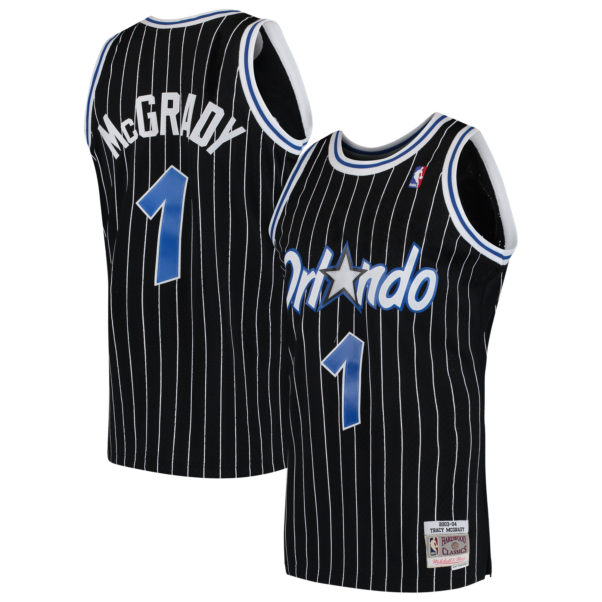 Schwarzes Mitchell & Ness Tracy McGrady Orlando Magic Hardwood Classics Swingman-Trikot für Herren Image