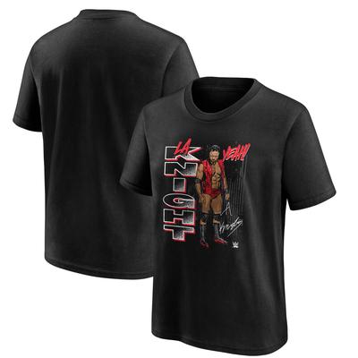 WWE LA Knight Vertical T-Shirt - Schwarz - Jugendliche Image