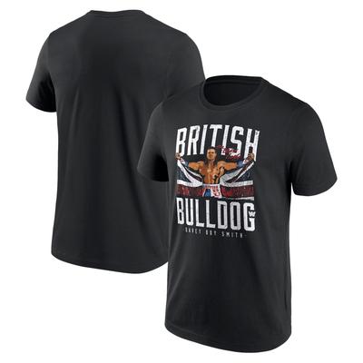 WWE British Bulldog Flag T-Shirt - Schwarz - Herren Image