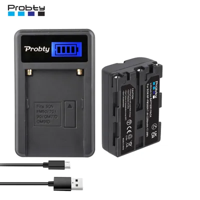 NP-FM500H NP FM500H FM500H Battery 2300mAh+ LCD USB Charger for Sony Alpha A58 A57 A65 A77 A99 A900