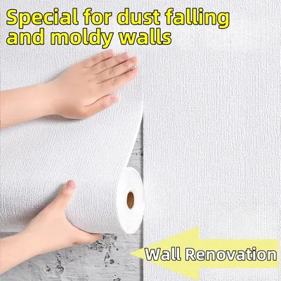 50cmX10m PVC Thickened Waterproof Wall Stickers Linen 3D Foam Adhesive Wall Wallpaper Wall Stickers