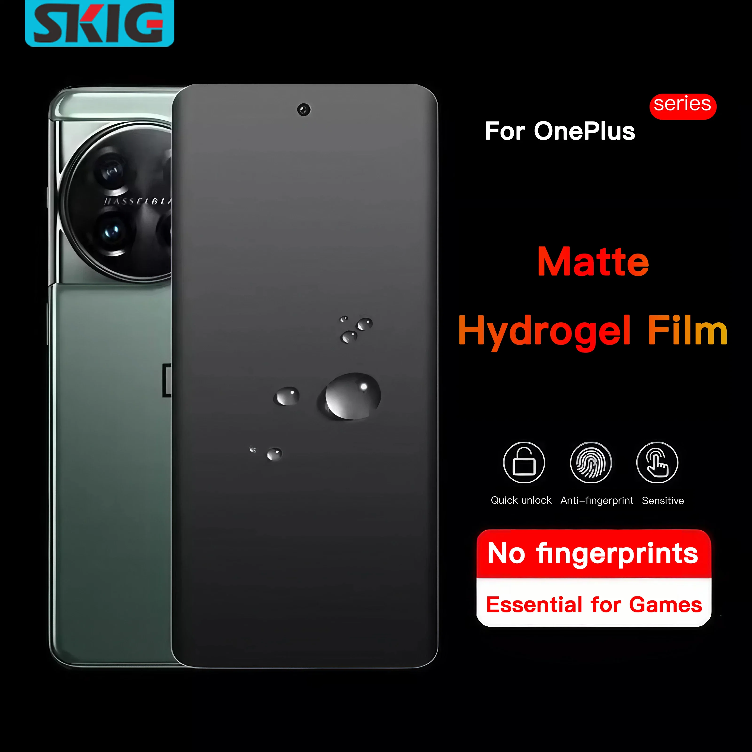 Matte Hydrogel Film for OnePlus 13 12 12R 11 11R 10 9 8 7 7T Pro No Fingerprint Screen Protector Not Tempered Glass