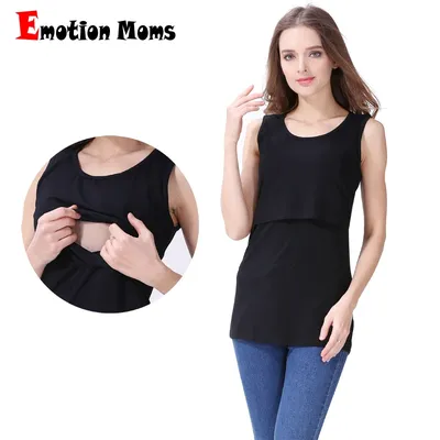 Summer Maternity Clothes Tops Camis Sleeveless Breastfeeding Clothings for Pregnant Women Maternity