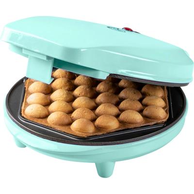 BESTRON Waffeleisen "ABWM300", grün (abwm300m mint), B:11,2cm H:28cm T:22,5cm, Waffeleisen, für Bubble Waffeln zum Befüllen, mit Backampel & Antihaftbeschichtung Image