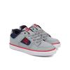 Sneaker DC SHOES "Pure Elastic", Kinder, Gr. 2,5(33,5), grau, schwarz, weiß, Leder-, Nubukleder- und/oder Wildlederobermaterial [abhängig von Farbe] Elastische Schnürsenkel Mesh-Futter Schuhkragen und Zunge, die für extra Komfort und Unterstützung...