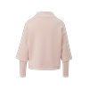 Sweatshirt S.OLIVER BLACK LABEL, Damen, Gr. 46, rosa (sepia rose), Sweatware, Obermaterial: 49% Modal, 45% Polyester, 6% Elasthan, unifarben, casual, loose fit taillenbedeckt, Langarm, Sweatshirts, mit überschnittenen Schultern