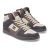 Sneaker DC SHOES "Manteca 4 Hi Wr", Gr. 12,5(46,5), dunkelgrau, light grau, 51.34% Leder, 24% Synthetikmaterial, 24.66% Polyester, Schuhe