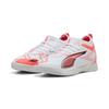 Fußballschuh PUMA "ULTRA 5 MATCH IT Mid Fußballschuhe Jugendliche", Kinder, Gr. 34, weiß schwarz glowing rot, Obermaterial: Synthetik, Textil; Futter: Synthetik, Textil; Innensohle: Textil; Laufsohle: Synthetik, Schuhe