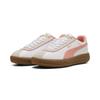 Sneaker PUMA "PUMA Club Klassika Sneakers Damen", Gr. 40, weiß pink fruit vapor gray, Obermaterial: Textil, Kuhleder, Synthetik; Futter: Textil, Synthetik; Innensohle: Textil; Laufsohle: Gummi, Schuhe