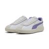 Sneaker PUMA "PUMA Club Klassika Sneakers Damen", Gr. 38, weiß lavender alert warm lila, Obermaterial: Textil, Kuhleder, Synthetik; Futter: Textil, Synthetik; Innensohle: Textil; Laufsohle: Gummi, Schuhe