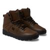 Winterboots DC SHOES "Pure Hi", Gr. 9,5(42,5), schwarz chocolate, Obermaterial: Leder (Kuh) / Futter: Textil / Außensohle: Gummi, Schuhe
