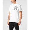 T-Shirt PLEIN SPORT "Tiger", Herren, Gr. M, schwarz-weiß (0102, weiß, schwarz), Obermaterial: 100% Baumwolle, Shirts
