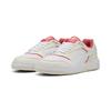 Sneaker PUMA "PUMA Doublecourt Erwachsene", Gr. 47, weiß warm peach frost rot, Obermaterial: Kuhleder, Textil, Synthetik; Futter: Textil; Innensohle: Synthetik; Laufsohle: Gummi, Schuhe