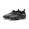 Fußballschuh PUMA "FUTURE 8 MATCH FG/AG Fußballschuhe Jugendliche", Kinder, Gr. 33, schwarz cool light gray fluo grün, Obermaterial: Synthetik, Textil; Futter: Synthetik, Textil; Innensohle: Textil; Laufsohle: Synthetik, Schuhe