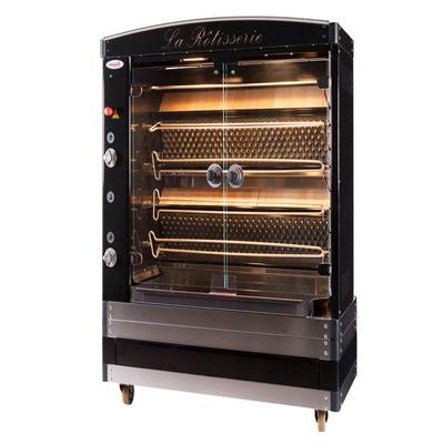 Doregrill MAGFLAM40/5 LP MAGFLAM Series Gas 5 Spit Rotisserie w/ 20 Bird Capacity, Liquid Propane, Black, Gas Type: LP, 208 V