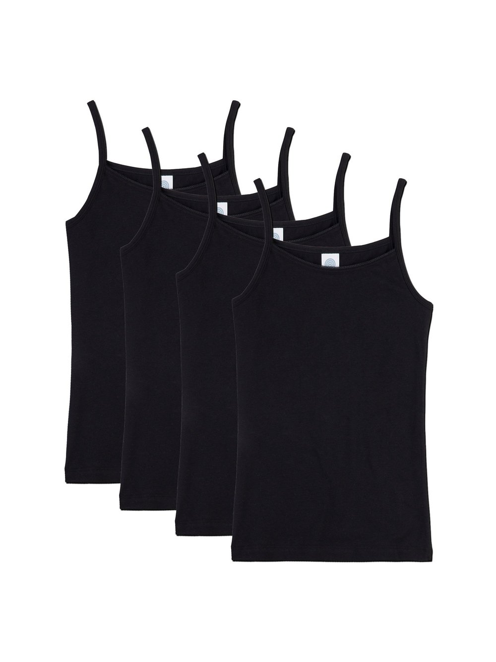 Sanetta Unterhemd 4er Pack Mädchen schwarz, 164 Image